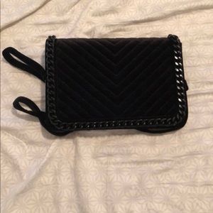 Aldo Black Velvet Handbag
